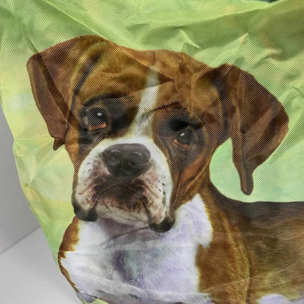 Pet Lover Totes BOXER DOG Zipper Tote Bag‎ Reusable Grocery 14x15 New Tag